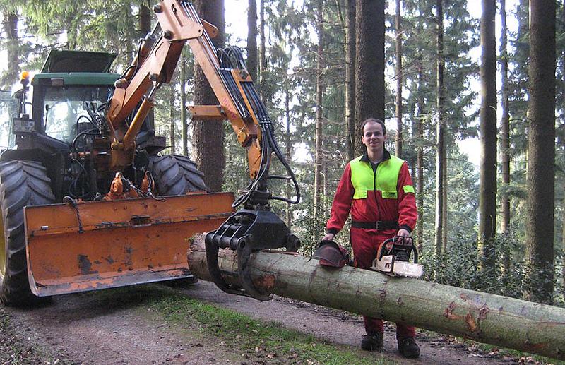 Forstwirt Andreas Springmann - Arbeit im Wald